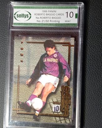 carta rara Roberto Baggio 