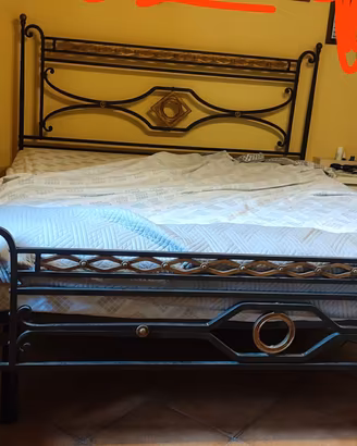 letto in ferro battuto 