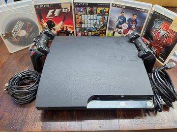 Playstation PS3 Slim + Controller + 5 Giochi