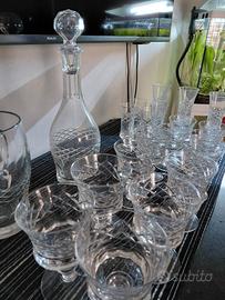 Servizio bicchieri cristallo da 4