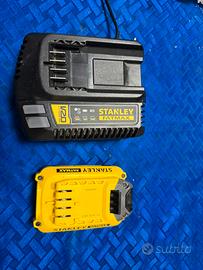 Kit batteria e caricabatteria stanley