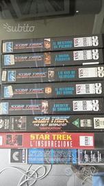 Vidocassette VHS originali star trek