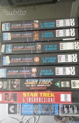 Vidocassette VHS originali star trek