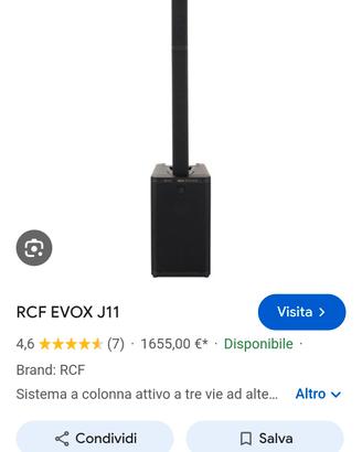 rcf evox j11
