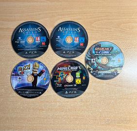 Lotto 5 Giochi PS3 solo disco
