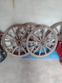 RUOTE IN LEGO (MOZZO E BATTISTRADA IN FERRO) CARRO