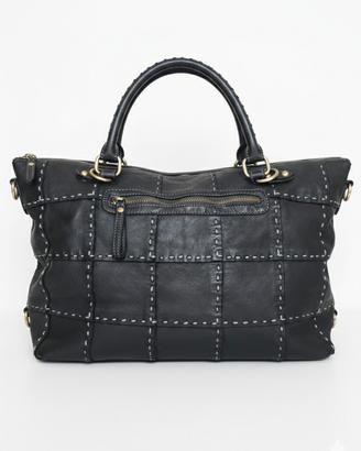 Borsa Bauletto Donna in Vera Pelle Nera 
