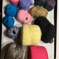 Scampoli cotone, fettuccia, lana