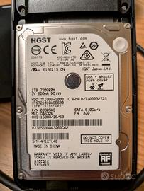 HGST 1TB 2.5"+ Box Sabrent USB3 7200rpm