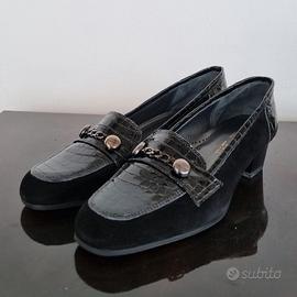 Décolleté Gabor Effetto Coccodrillo Lucido Nero 38