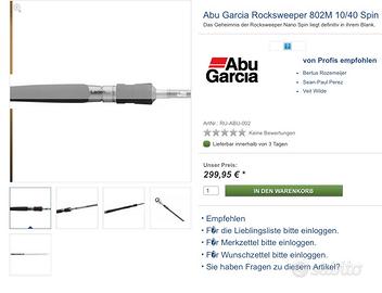 Canna da pesca spinning Abu Garcia Rocksweeper