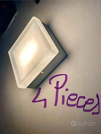 Set 4 lampade a parete