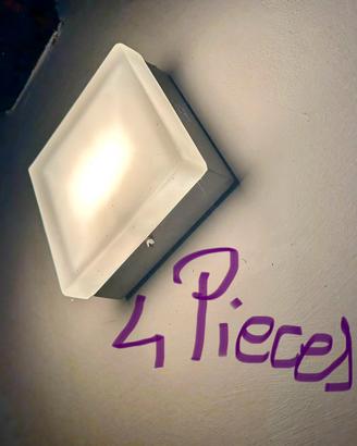 Set 4 lampade a parete