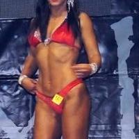 Costume da gara bodybuilding in velluto rosso so