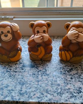 Trio scimmiette Thun 