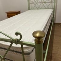 LETTO SINGOLO IN FERRO BATTUTO