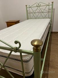LETTO SINGOLO IN FERRO BATTUTO