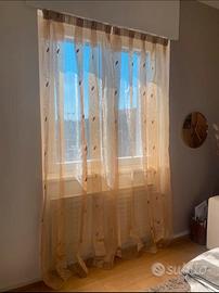 4 tende finestra alta colore oro