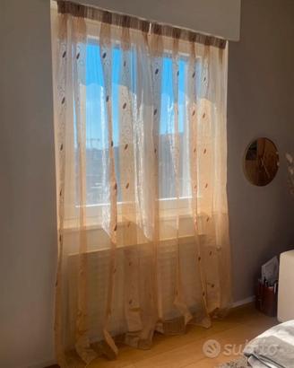 4 tende finestra alta colore oro