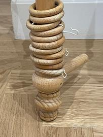 2 bastoni per tenda in legno