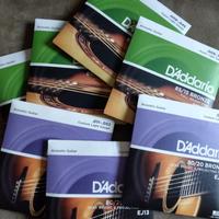 CORDE per CHITARRA ACUSTICA D'ADDARIO - NUOVE