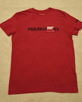 T-shirt Nautica 83 tg L cotone rosso 