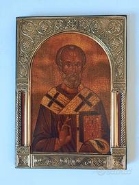 Icona Bizantina Greca – San Nicola di Myra (Bari)