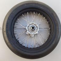 CERCHIO - RUOTA E GOMMA MOTARD X KTM NUOVA D.16,5"