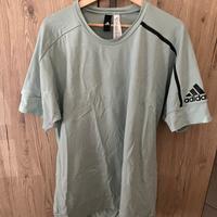 Maglia Adidas manica corta Zne color turchese tg L