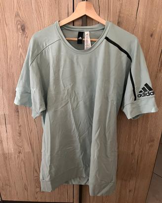 Maglia Adidas manica corta Zne color turchese tg L