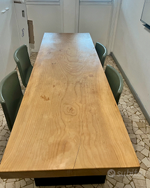 Tavolo legno massello con sedie