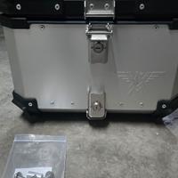 bauletto alluminio + piastra  Moto Morini