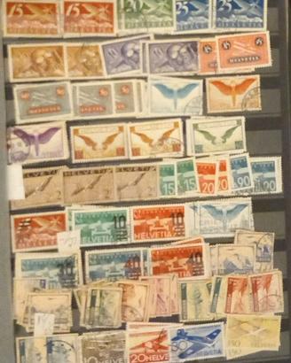Francobolli singoli Svizzera quasi tutti fino 1990