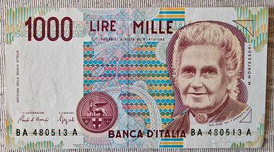 Banconote 1000 lire rosa Italia, Polacche, Russe