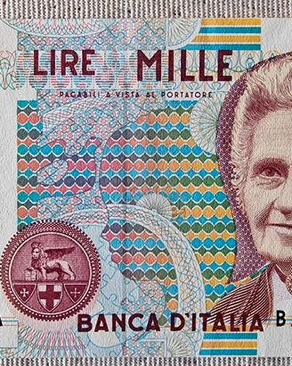 Banconote 1000 lire rosa Italia, Polacche, Russe
