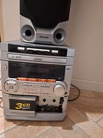 Impianto stereo Philips con casse