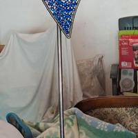 Portacandela con perline di vetro