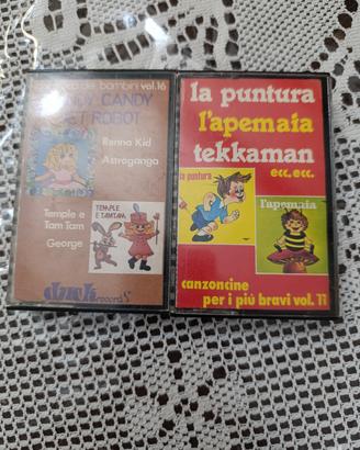 musicassette vintage per bambini 