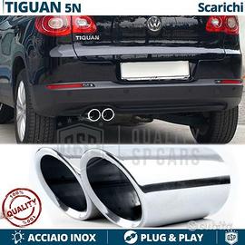 TERMINALI di Scarico per VW TIGUAN Acciaio Cromati