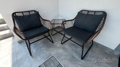 Set divanetto da giardino