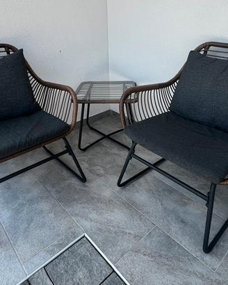 Set divanetto da giardino