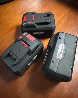 3 batterie 8Ah 20v Parkside Performance nuove