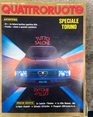 Riviste Quattroruote anni 80 90