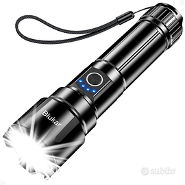 Torcia Blukar LED alta luminosità USB nuova