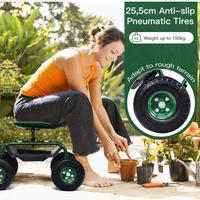 Carrello portavasi giardino con seduta Waldbeck
