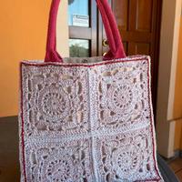 Borsa artigianale all’uncinetto – pezzo unico