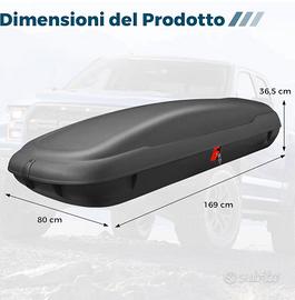 Box da Tetto Auto COSTWAY 400 litri