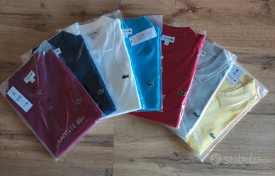 Polo Lacoste uomo stock tg 3/4/5/6/7/8 10 pezzi