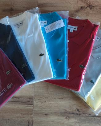 Polo Lacoste uomo stock tg 3/4/5/6/7/8 10 pezzi