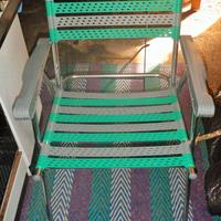 Sedie con telaio in alluminio pieghevoli